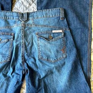 Calvin Klein Vintage Mid Rise Wide leg jeans size 10